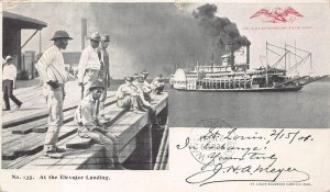 ST. LOUIS WORLD'S FAIR EXPOSITION BLACK AMERICANA SHIP ADV POSTCARD 1901