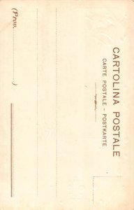 Italy Firenze Florence Easter Religious Bells Flowers Embossed postcard