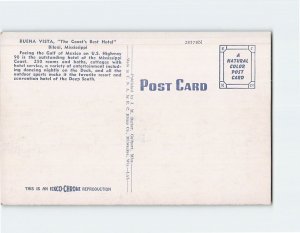 Postcard Hotel Buena Vista and Cottages Biloxi Mississippi USA North America