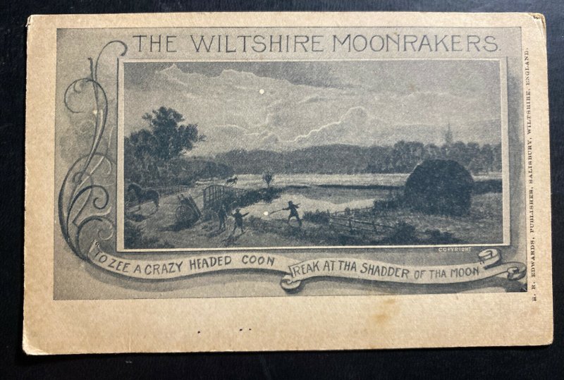 Mint USA  Picture Postcard Wiltshire Moo rakers 