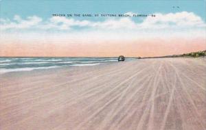 Florida Daytona Beach Tracks On The Sand