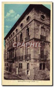 Postcard Old Tezenas Hotel Malbran wrought iron balcony