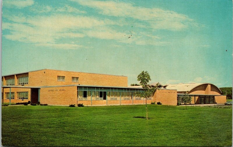 Lourdes High School Oshkosh Wisconsin WI Postcard VTG WOB UNP Note LL Cook 