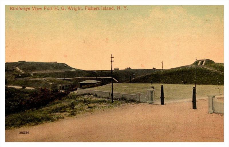 10671  Aerial View Fort H.G.Wright Fishers Island NY