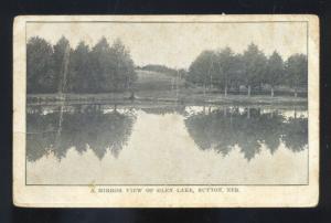 SUTTON NEBRASKA GLEN LAKE VINTAGE POSTCARD WESTERN NEBR. TIMMEL 1910