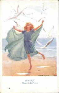 Margaret W Tarrant Sea Joy Little Girl Dancing Medici Pk Vintage Postcard