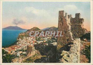 Postcard Modern Ruins Capri Chateau Castiglione