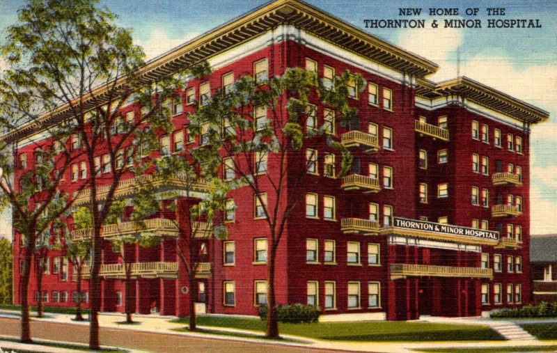 Missouri Kansas City Thornton & Minor Hospital 1950 Curteich