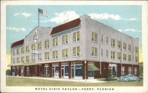 Vintage Postcard Perry Florida FL Hotel Dixie Taylor