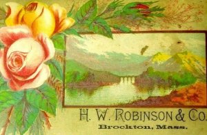 H.W Robinson & Co Carpets Roxbury Tapestry Paper Hangings, Prices on Back C2