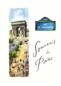 Postcard France Paris - Arc de Triomphe Souvenir of Paris