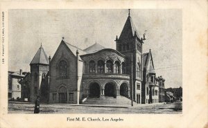 Los Angeles California 1906 Undivided Back Postcard First M.E. Church