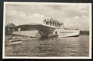 Mint Real Picture Postcard Dornier DOX Giant Seaplane 12 Motors In Bodensee