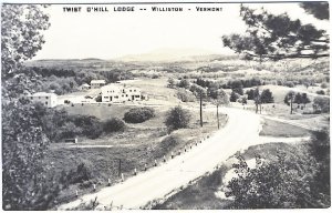 Williston VT Twist O'Hill Lodge Real Photo RPPC Postcard