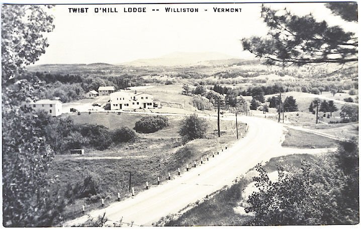 Williston VT Twist O'Hill Lodge Real Photo RPPC Postcard