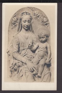 Toledo Museum of Art Madonna and Child by Antonio Rossellino AZO stamp box RPPC
