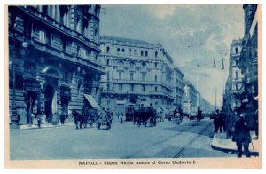 Italy  Napoli  , Piazza Nicola Amore al Corso Umberto I,