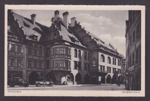 Vintage postcard Hofbraeuhaus historic beer hall Muenchen Munich Bavaria Germany
