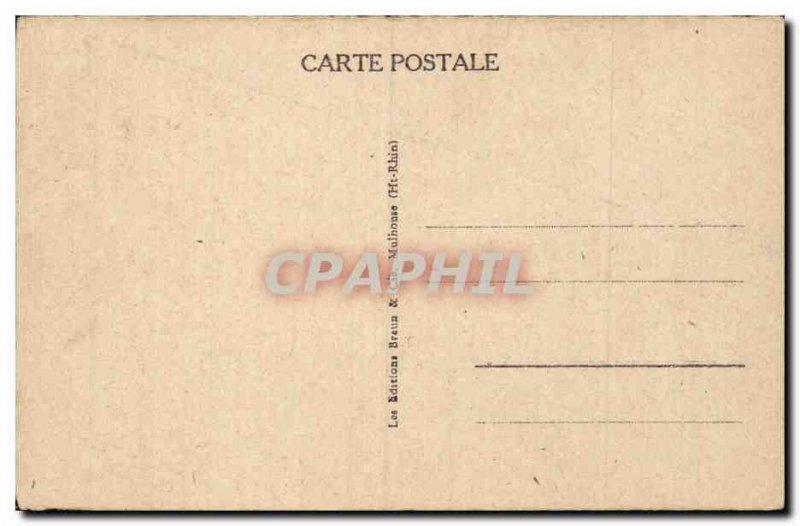 Old Postcard Drying tobacco in Alsace (trades)