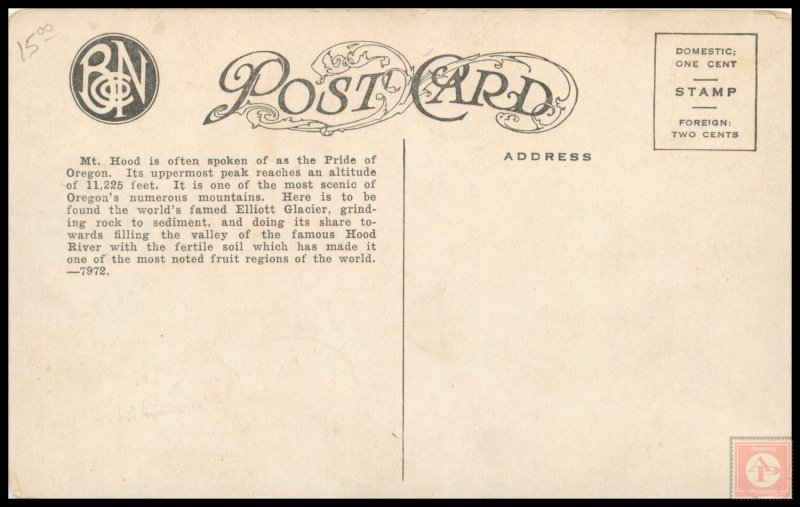 Mount Hood Showing Lost Lake, OR