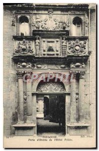 Postcard Old Toulouse Gate Entrance at Hotel Felzin