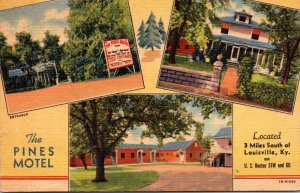 Kentucky Louisville The Pines Motel Curteich