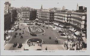 Spain Madrid Puerta del Sol Vintage RPPC C158
