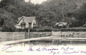 Vintage Postcard 1900's Maraval Reservoir River Trinidad & Tobago Port of Spain