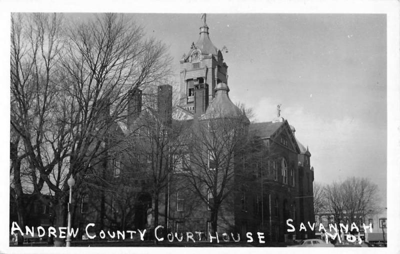 Savannah Georgia Andrew Court House Real Photo Antique Postcard K40048