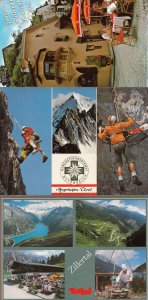 Tirol Swiss Nosko Beer Garden Umbrella & Rock Mountain Climbing 3x Postcard s