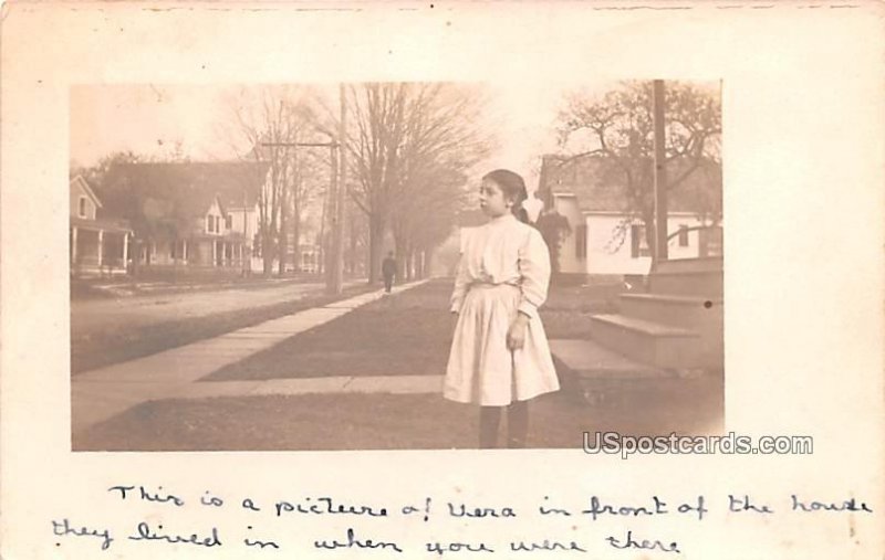 Vera in front of House - Delhi, New York NY  