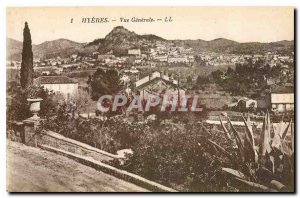 Old Postcard Hyeres View Generelae