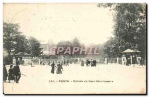 Paris Old Postcard Entree montsouris the park