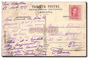 Postcard Old San Sebastian Lglesia Sants Maria