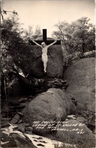 RPPC The Crucifixion Shrine of St. Joseph of The Mountains in Yarnell, Arizona