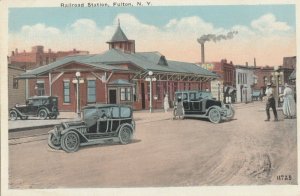 FULTON , New York, 1900-1910s; Railroad Train Station