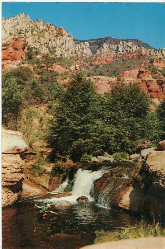 Jumbo Postcard Oak Creek Falls PC5 62