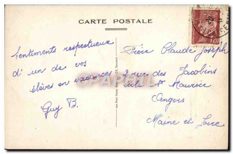 Old Postcard Chateau La Rochefoucauld