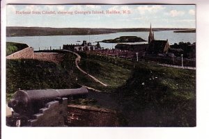 Harbour from Citadel, George's Island, Halifax, Nova Scotia,