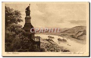 Postcard Old Der Rhein Niederwalddenkmal