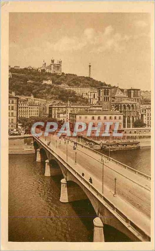 Postcard Old Lyon Le Coteau de Fourviere