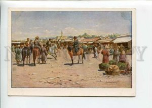 3144986 CENTRAL ASIA Market by ZOMMER Vintage postcard