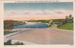 Massachusetts Cape Cod Scenic Highway Looking Toward Bourne Bridge