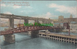 Northumberland Postcard -Newcastle-On-Tyne, High Level and Swing Bridges Ref.DC9