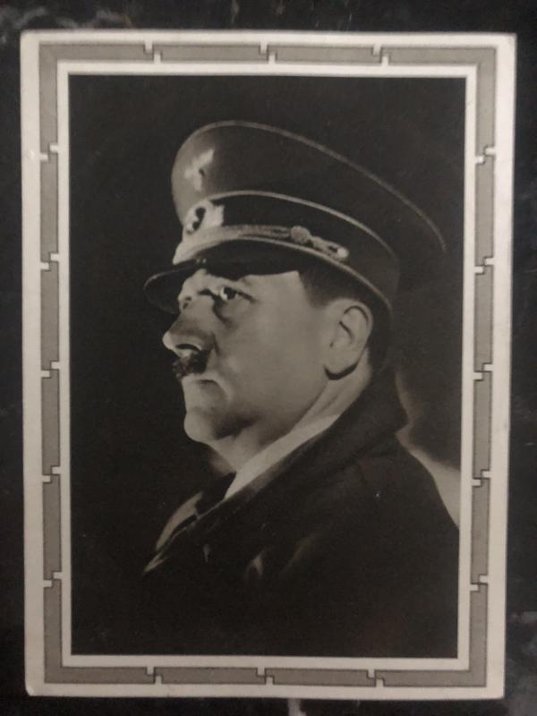 1939 Berlin Germany Real picture Postcard RPPC cover the fuhrer Hitler portrait