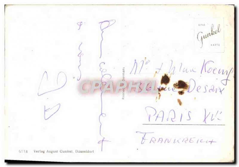 Postcard Modern Dusseldorf Corneliusplatz