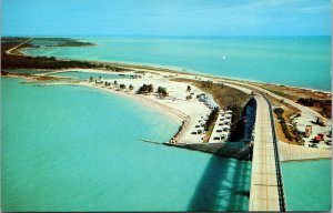 Bahia Honda Bridge Picnic Area Overseas Hwy Florida FL Postcard VTG UNP Koppel  