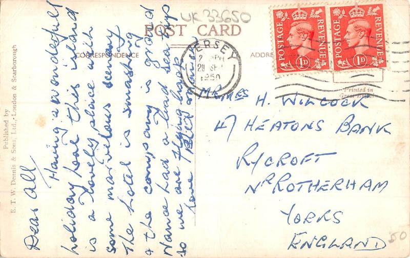 uk33650 corbiere lighthouse jersey  real photo  uk