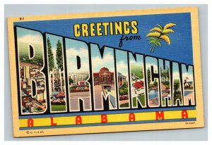Vintage 1947 Postcard Greetings From Birmingham Alabama - City Views