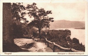 Hungary Visegrad Dunapart a Salamon Toronynál Vintage Postcard 09.20